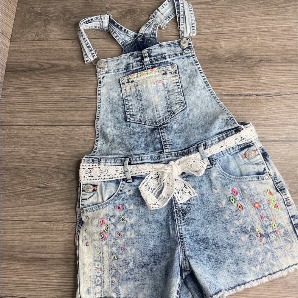 Jordache Youth Girls Overalls Size 10-12 Large Denim